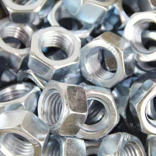 Heavy-Duty Galvanized Nuts for Industrial Machinery
