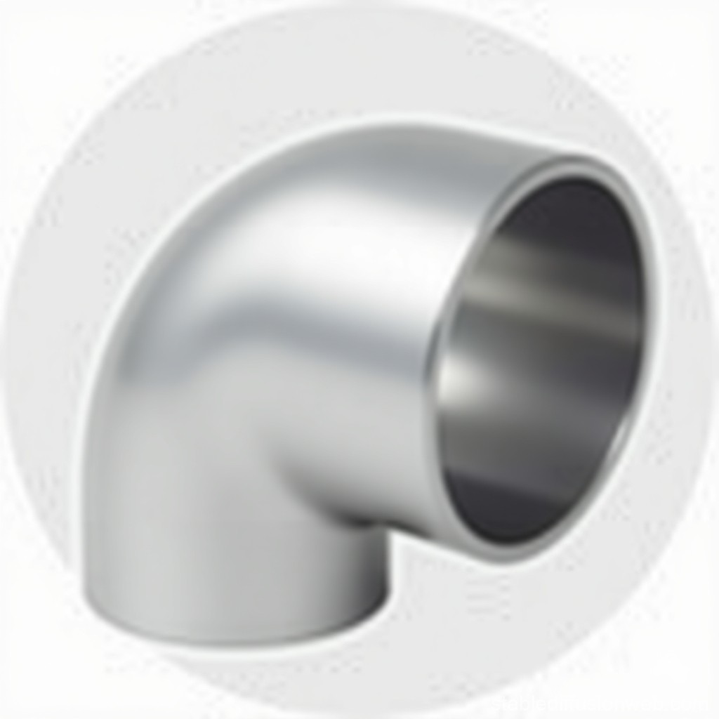 Stainless steel elbow installation